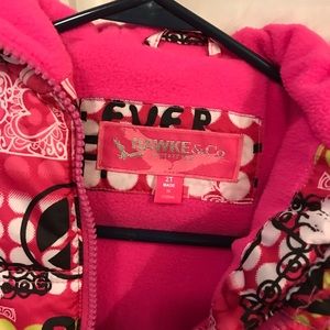 Hawk winter coat.  Very warm and vibrant colors